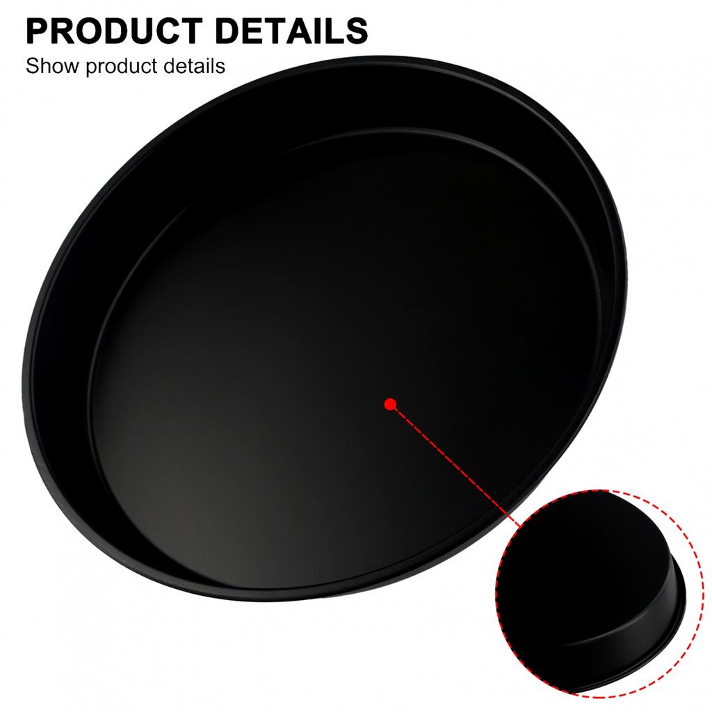 Professional Grade 12 Inch NonStick Carbon Steel Pizza Pan for Home Use
