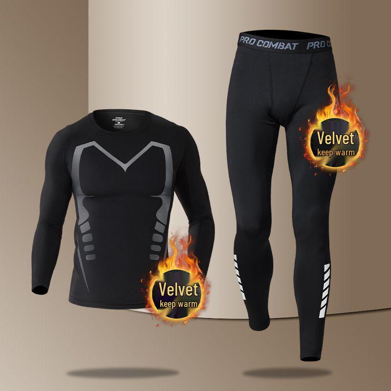 Men's Winter High-Stretch Training Pants - Warm, Quick-Drying Yoga & Running Tights for Autumn/Winter