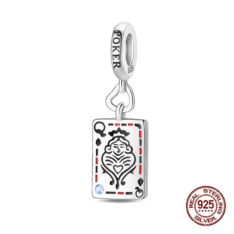 100% 925 Silver Tarot Collection Pendant DIY Hourglass Beads Fit Pandach Original Bracelet Women Jewelry Birthday Gift
