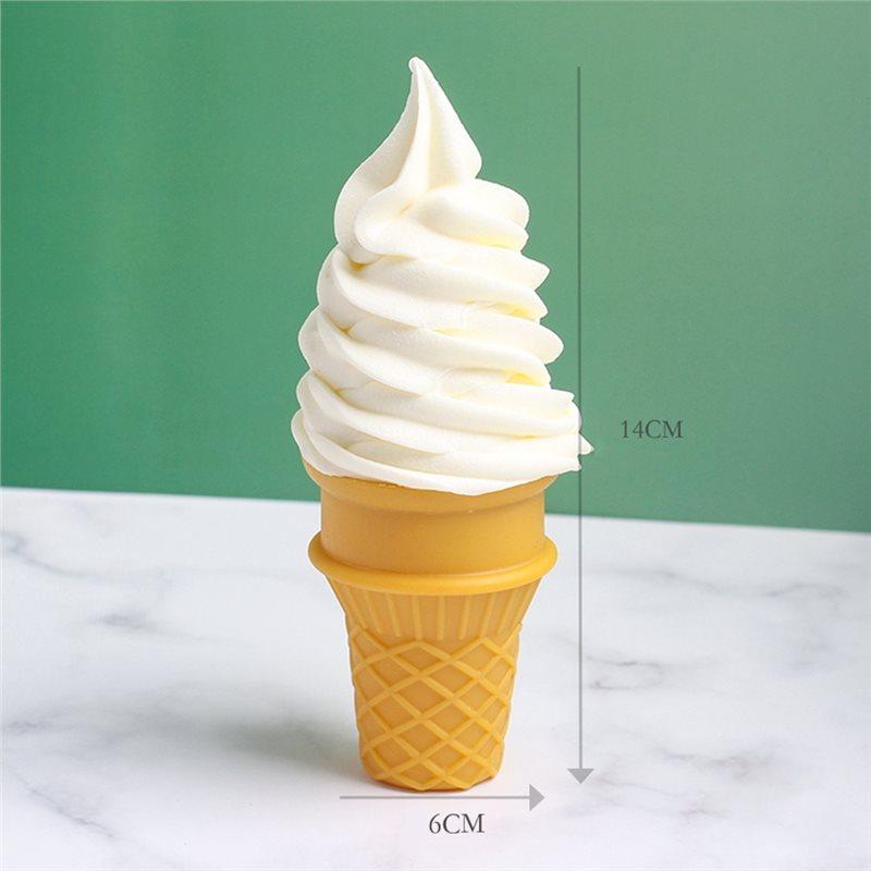 Simulated Ice Cream 2 Pcs Artificial Fake For Home Kitchen Shops Party Sample Display Food Models