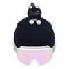 New Cute Cat Ears Ski Headgear Cover Double board Men Women Single Board black Plush Helmet Head Cover Outdoor Warm Protection