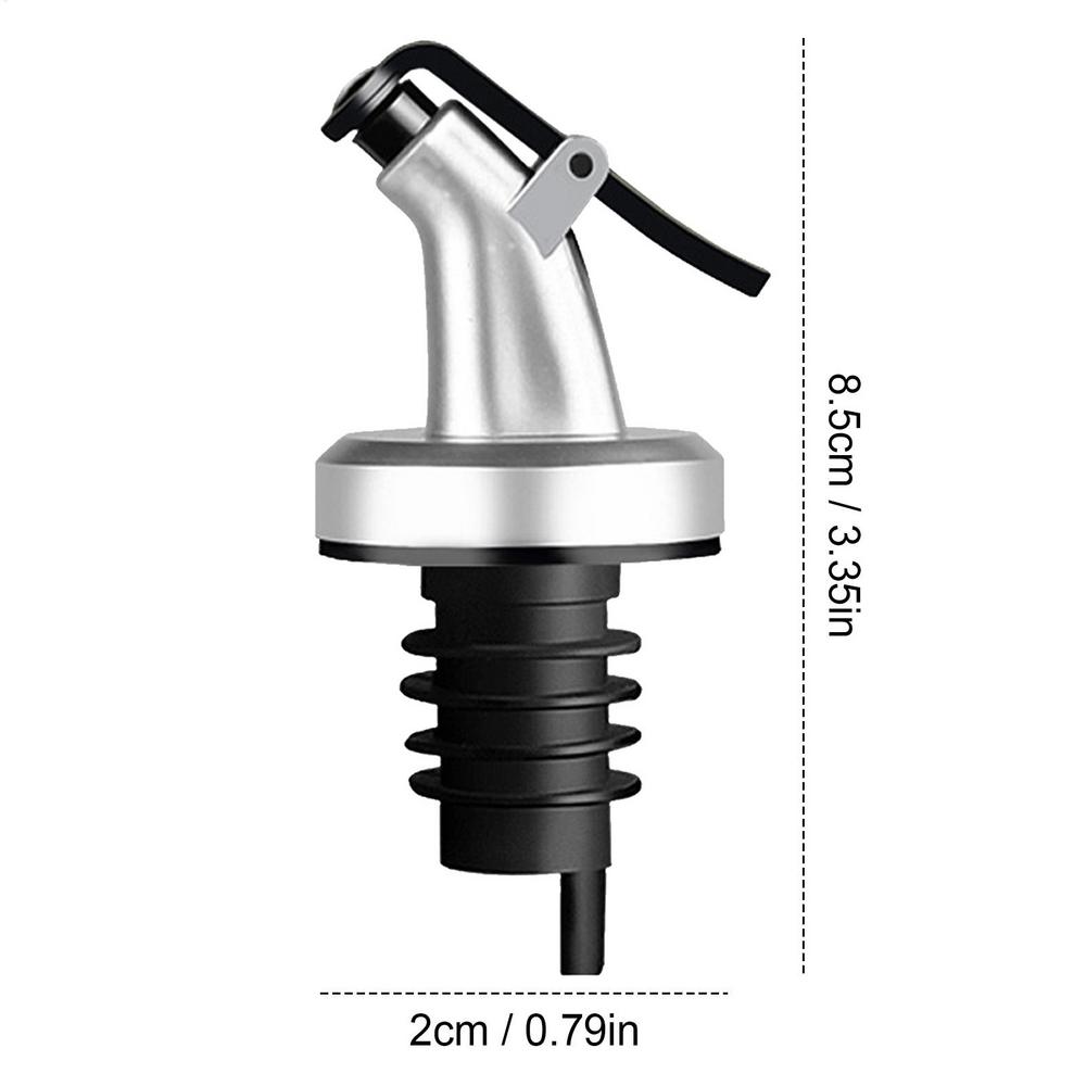 

1PC Stainless Steel Wine Olive Oil Pourer Dispenser Spout Glass Bottle Pourer Cap Spout Stopper Mouth Dispenser Bartender серебряный