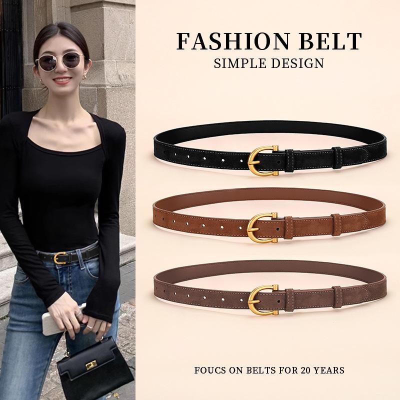 Women'S Light Luxury Decoration Velvet Belt Women'S Dress Long Shirt Jeans Outer Clothing Belt