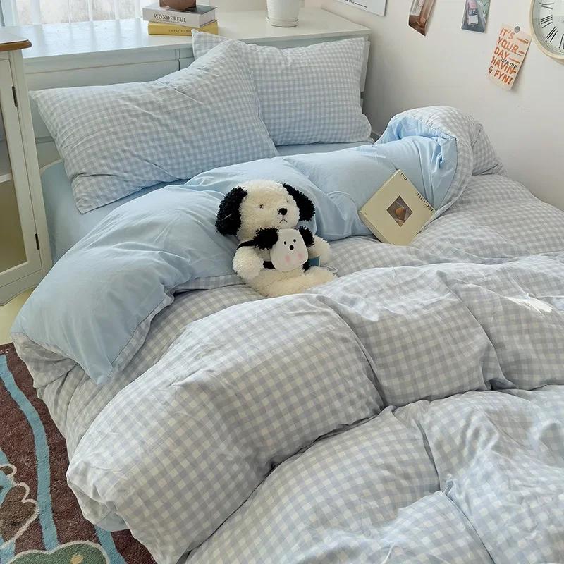 

New Stripe Printed Bedding Sets Breathable Quilt Cover with Geometric Patterns High-Quality Cozy Breathable Duvet Cover 1.2m-150x200cm 3pcs