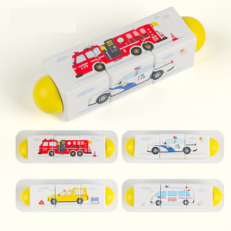 

Вращающаяся когнитивная головоломка Вращающиеся строительные блоки для создания соответствующих узоров Детские игрушки-головоломки Подарки для детей