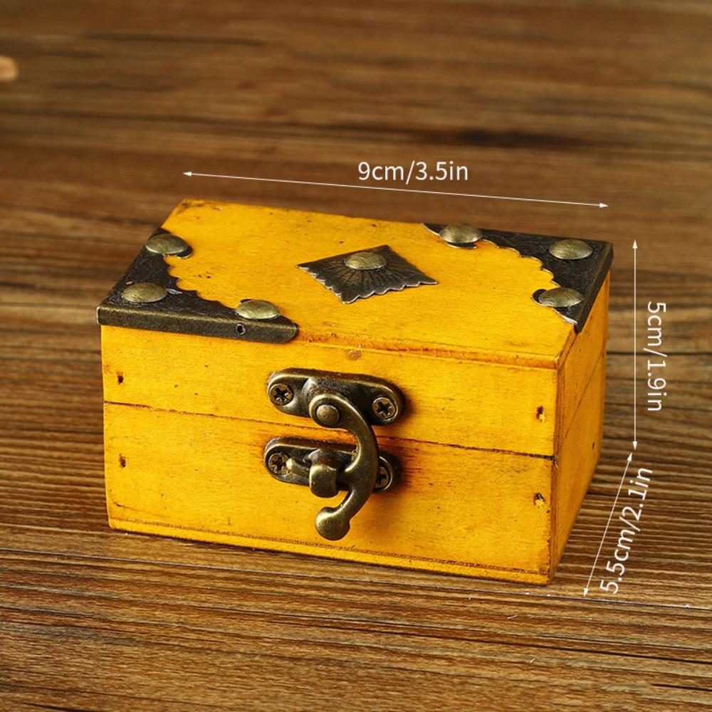 Portable Buckle Jewelry Storage Box Small Size Keepsake Case Treasure Chest Box  Cosmetics Sorting