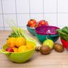 Heavy Duty Food Colander Plastic Fruit Draining Basket Durable Vegetable Strainer  Kitchen