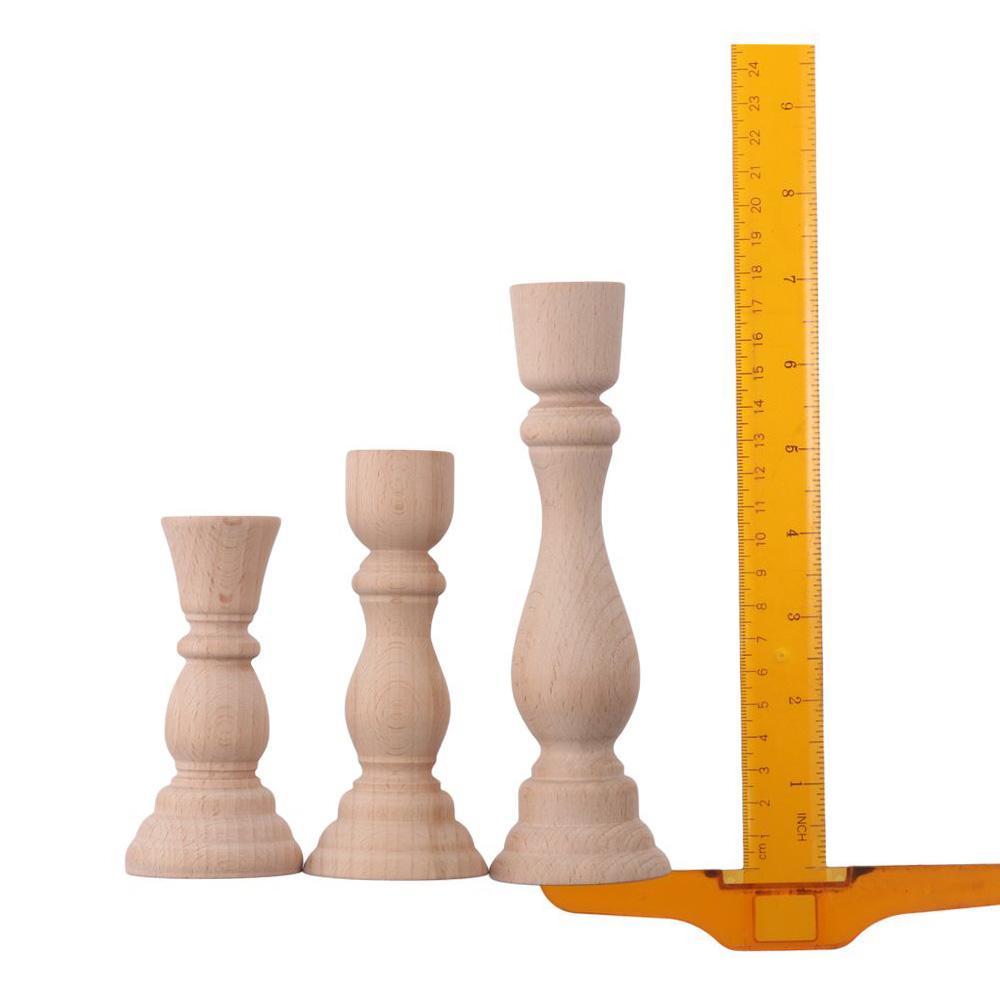 Pillar Wooden Candle Holders Taper Unfinished Candle Holders DIY Candle Holders  Special Occasions
