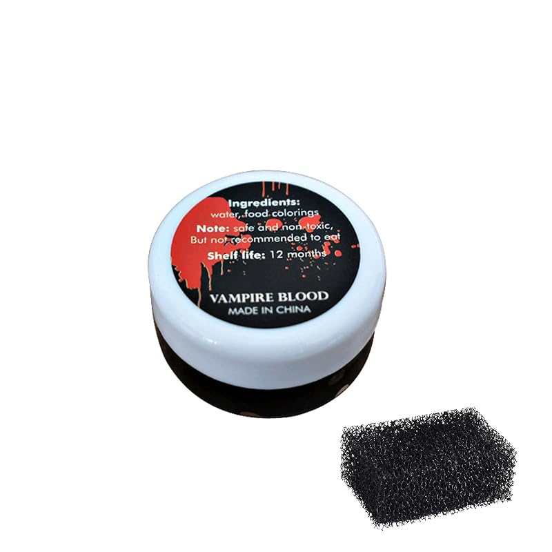 

[TOUFEIYUAN]Glue fake blood blood glue ·professional face and body drawings scar horror vampire fake clot blood makeup Halloween, haunted house