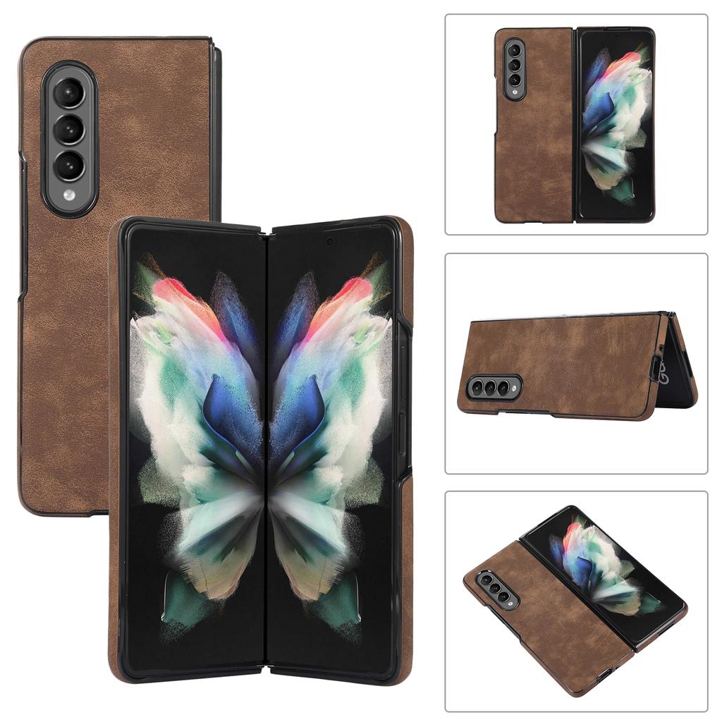 Luxury Retro Leather Phone Case for Samsung Galaxy Z Fold 4 Case Z Fold 3 Case Galaxy Z Flip 4 Case Z Flip 3 Anti-knock Cell Phone Protective Coque