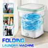 Portable Dehydration Ultrasoni Folding Clothes Washing Machine 220V Semi-automatic Laundry Underwear Cleaning Washing Machine