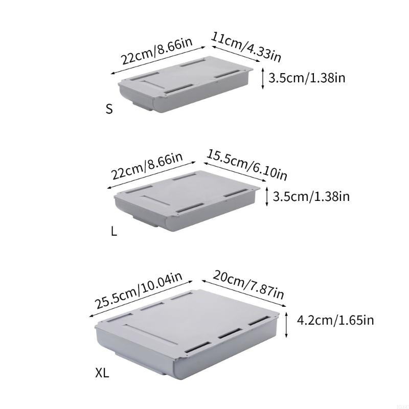 Compact Under Desk Organizers Using Strong Adhesive For Stationery Remote Controls And Accessories HX6C