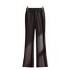 Women's High Waist Slimming PU Leather Flare Pants - Autumn/Winter 2024