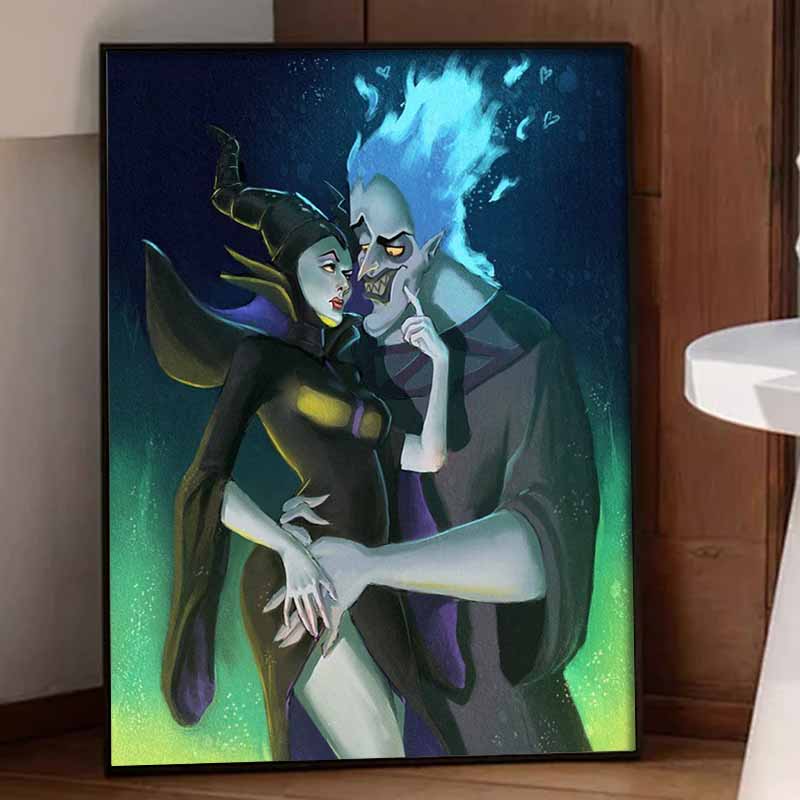 Disney Diamond Painting Kit Maleficent Hades 5D Diamond Art Home Decor Creative Handmade Gift