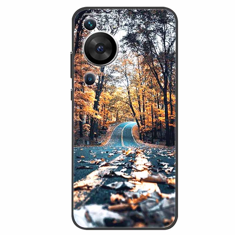 For Huawei P60 Pro Case Animals Protector Soft Silicone Phone Back Cover Cases for Huawei P60 Pro Coque Shockproof Wolf New Capa