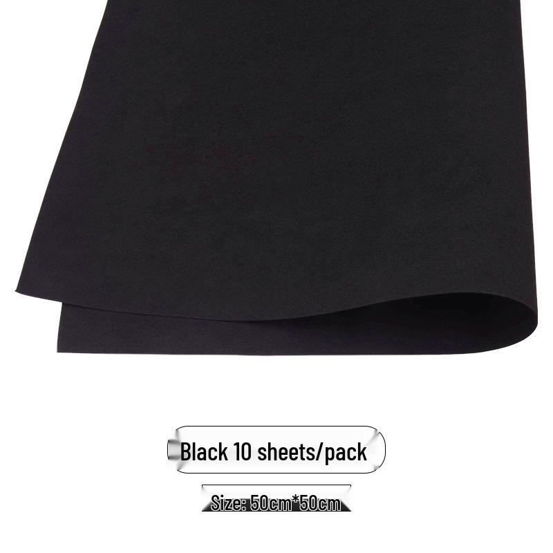 Colored Foam Paper Pack - 10 Sheets, 10 Colors - for Crafting & Origami