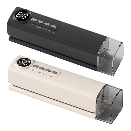 Cordless Mini Vacuum Sealer Digital Display Strong Suction Easy To Use Multi-purpose Heat Sealer Rechargeable Food Bag Sealer