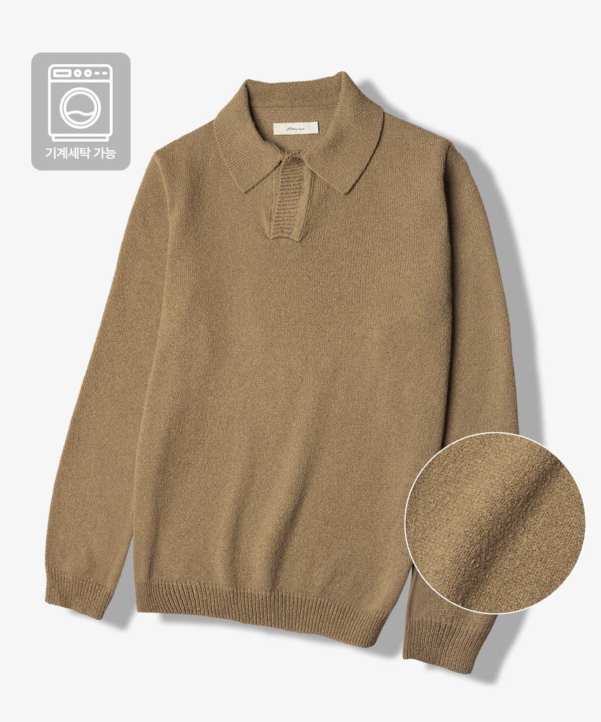 HALBKREIS LAYOUT [2Pack] T20026 Boucle Collar Knit_6 Colors