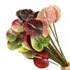 Pianta Artificiale 3D Tocco Reale Fiori di Flamingo e Anturio Composizione Floreale Decorazione per la Casa Fiori