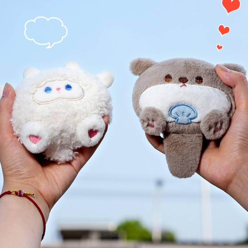 Panda Toy Plush Backpack Keychain Pendant Cartoon Animals Fill Doll Souvenir
