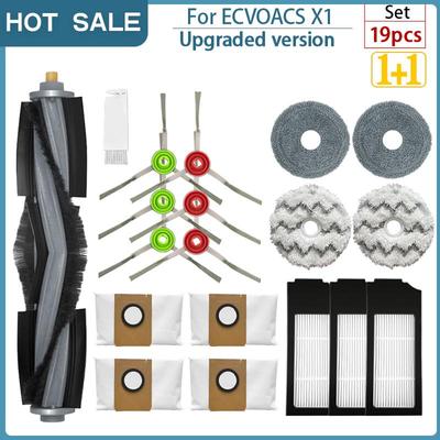 For Ecovacs Deebot X1 Omni Accesories Robot Vacuum Cleaner Mop Cloth Dust Bag HEPA Filter Main Brush Rag Replaceable Spare Parts