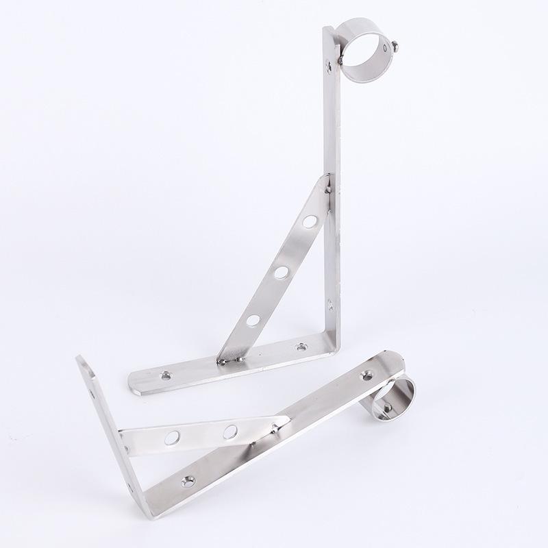 Stainless Steel Triangle Bracket Wall-Mounted Clothes Drying Rack for Balcony