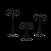 3Pcs/set Clear Acrylic Earring Display Stand Transparent Stud Dangle Earrings Display Rack For Jewelry Showcase Organizer Holder