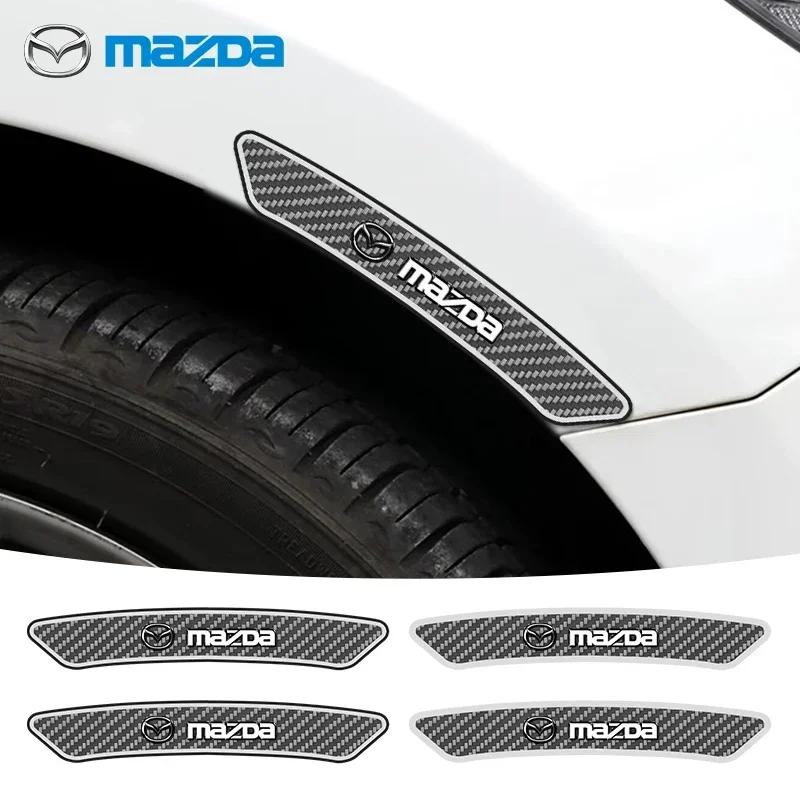 4 st Bildekal Fälgbrynsdekal Trimklistermärke för Mazda 3 Axela 6 Atenza CX-5 2 Demio CX-3 CX-30 MX5 CX30 Biltillbehör