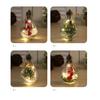5pcs Christmas Decorations Creative Light Bulb Christmas Tree Decoration Pendant LED Transparent Plastic Christmas Ball