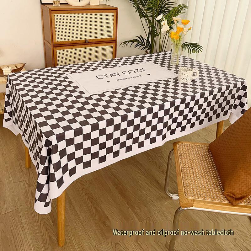 Retro Vodotěsný Olejivzdorný Žáruvzdorný Ubrus - Nežehlivá Obdélníková Látka na Stoly a Konferenční Stolky