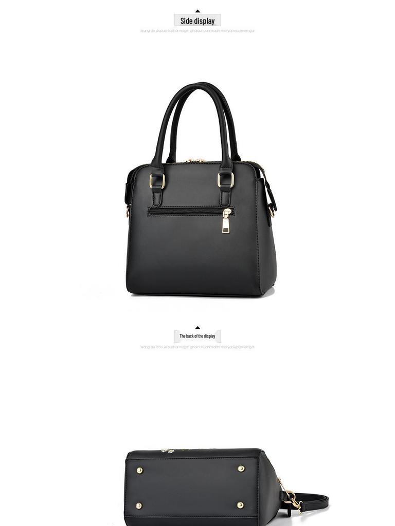Elegante Bolsa Bordada Feminina 2025 - Bolsa de Ombro e Transversal da Moda para Mulheres de Meia-Idade