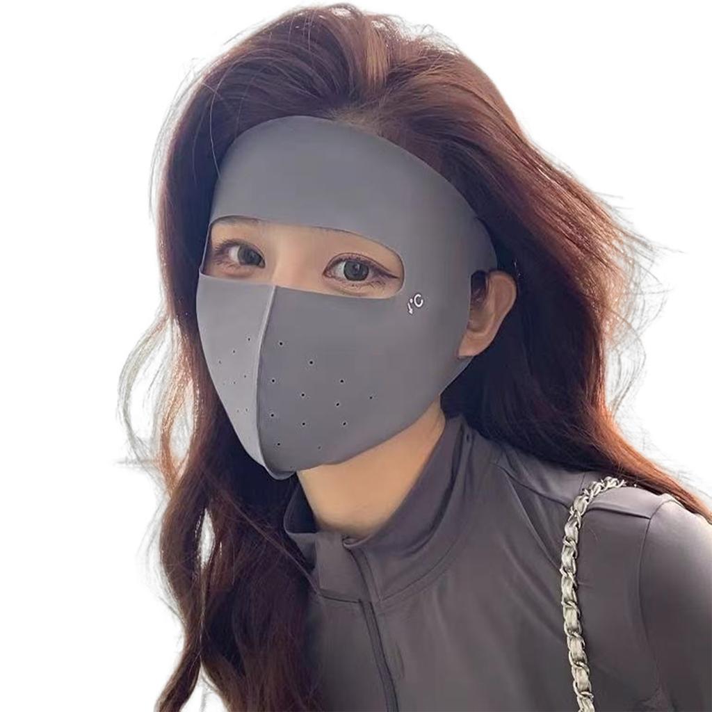 4pcs summer masks Breathable Full Face Sun Protection Mask UV Protection Face Cover for Women Outdoor Sports