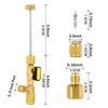 Valve Core Remover Installer Tool Kit with Dual Size 1/4 & 5/16 Port for with R22 R12 R407 R410 R404 R32 R600 HVAC System