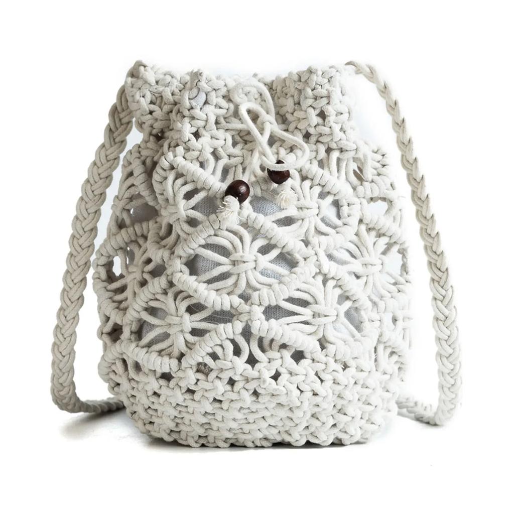 New Summer Fashion Handmade Bucket Bags for Women Shoulder Crossbody Bag Female Handbag