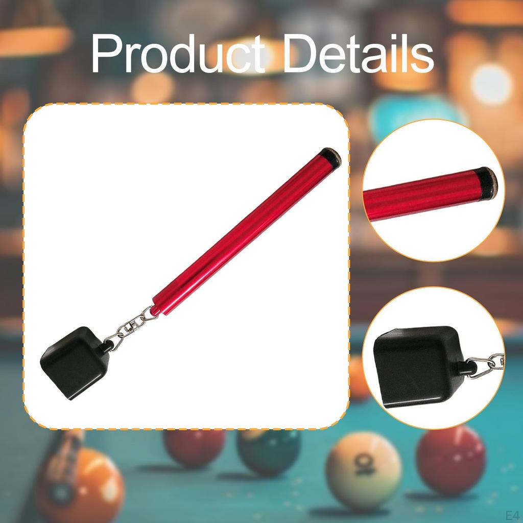 Billardkreidehalter, Queue-Spitzenwerkzeug, Einfach zu bedienen, 2-in-1, Praktisch, Tragbarer Tisch