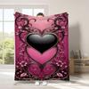 Liebesthema digital bedruckter Polyester Schlafzimmer Samt Flanell weiche Sofadecke Decke Fleece weiche Sofadecken für Betten