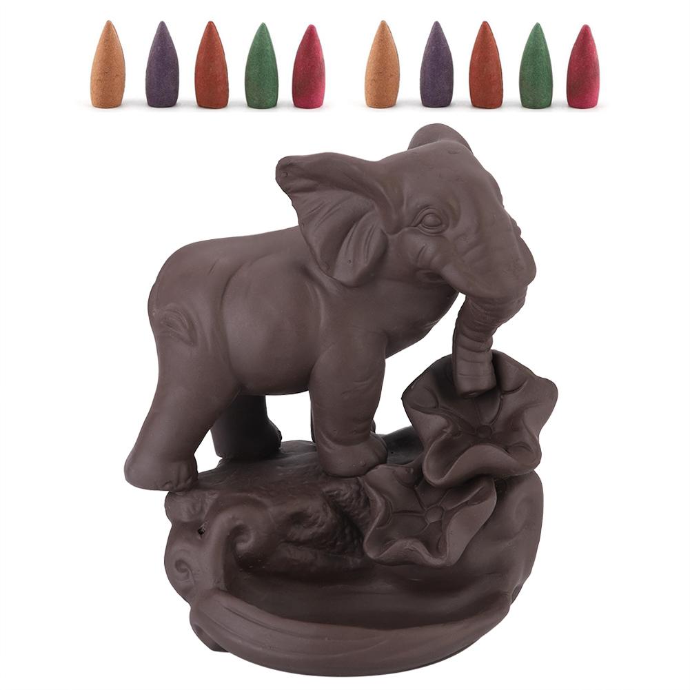

Elegant Animal Shape Backflow Ceramic Incense Holder Ornament