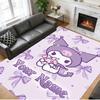 Crystal Velvet Rug Custom Name Text, Soft Non Slip Floor Mat Home DecorKuromi