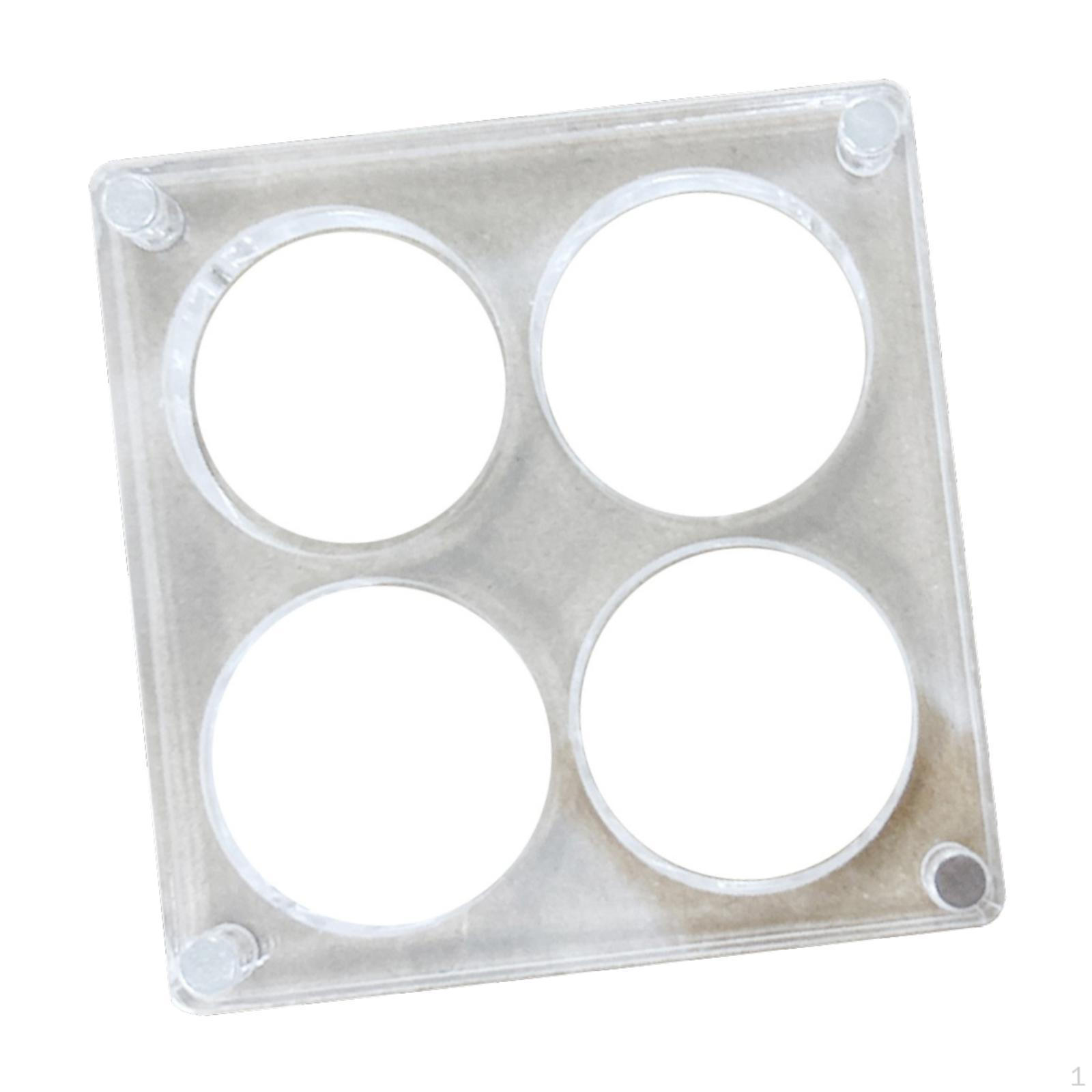 

Прозрачная акриловая шкатулка для украшений в виде камней и ракушек 4 grds