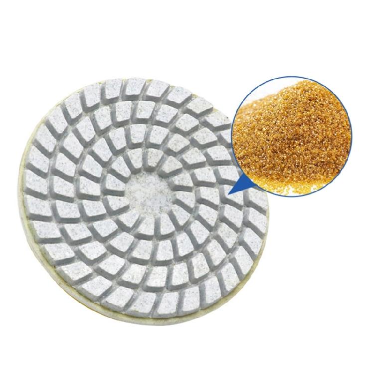 80mm Upgraded Design Ceramic Polishing Disc For Long Lasting Marble Countertop Edge Refinement Angle Grinder