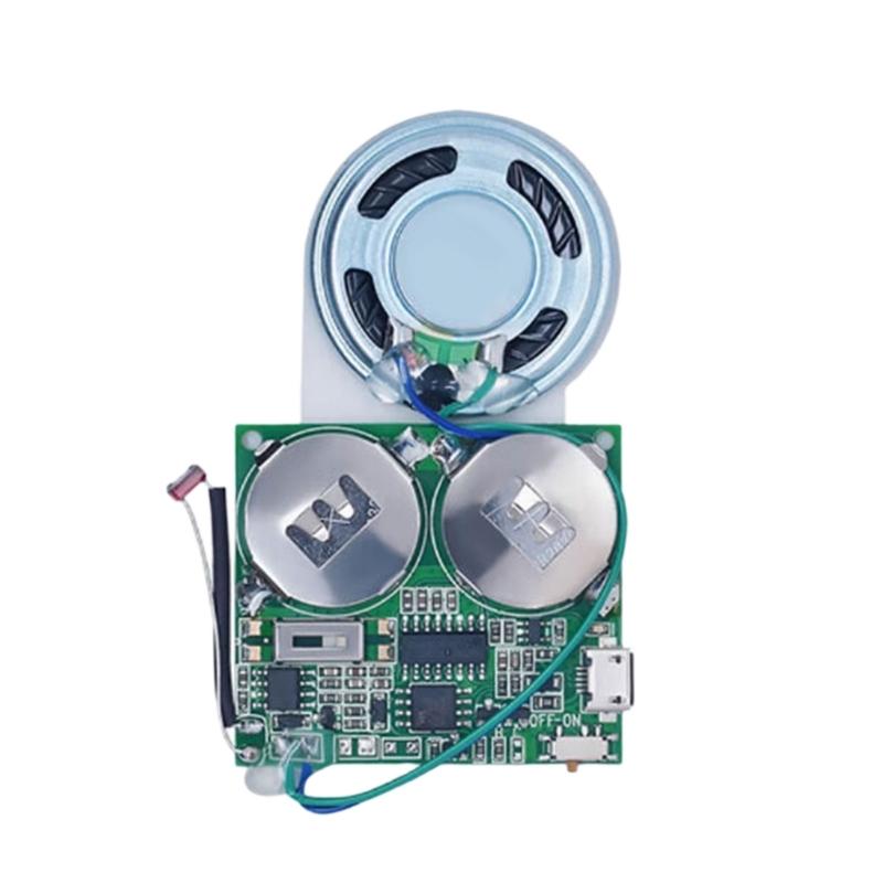 

MicroUSB Recordables Sound Chip Light Sensors Sound Module 8M Memory Speaker Talking Music Player Box for Birthday