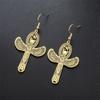 EUEAVAN Goddess Isis Wings Earrings Stainless Steel Ancient Egyptian Ankh Cross Eye of Horus Earrings for Women Jewelry Gift