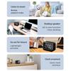 Bluetoothcompatible Wireless Sound With 2 Alarm Clock, Big Screen LED Time Display Call Function