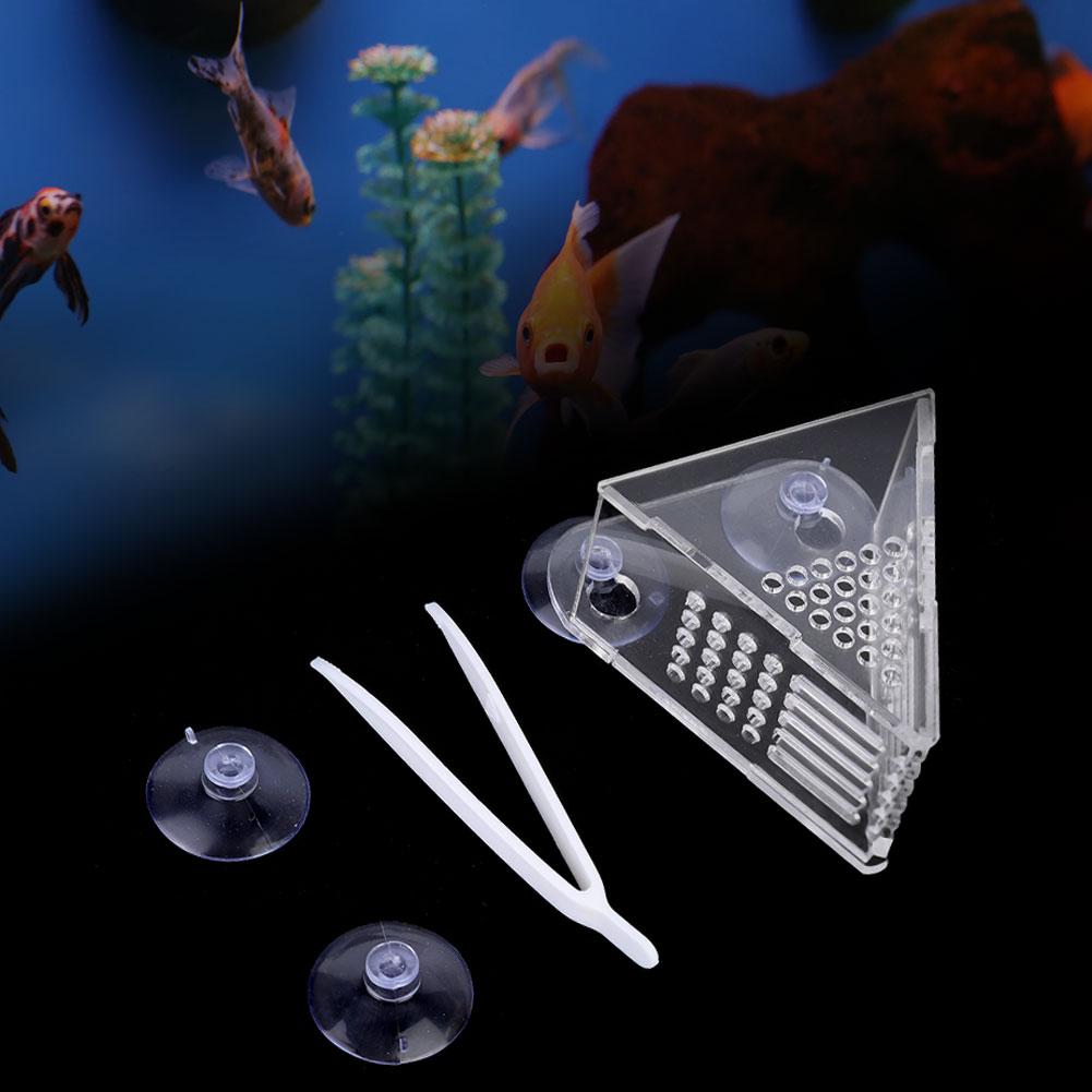 Multifunction Aquarium Acrylic Red Worm Brine Shrimp Feeder Fish Feeding Cup with Suckers