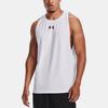 Under Armour Baseline Cotton Breathable Letter Print Sports Tank Top Men Tops White 1361901-100
