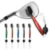 Practical Golf Putters Ball Cleaner Golf Double Sided Brush Grooves Cleaner With Carabiner Golf Club Cleaning Tool
