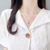 Snowflake Zircon Light Luxury Elegant Temperament Versatile Necklace for Women Korean Style Collarbone Chain