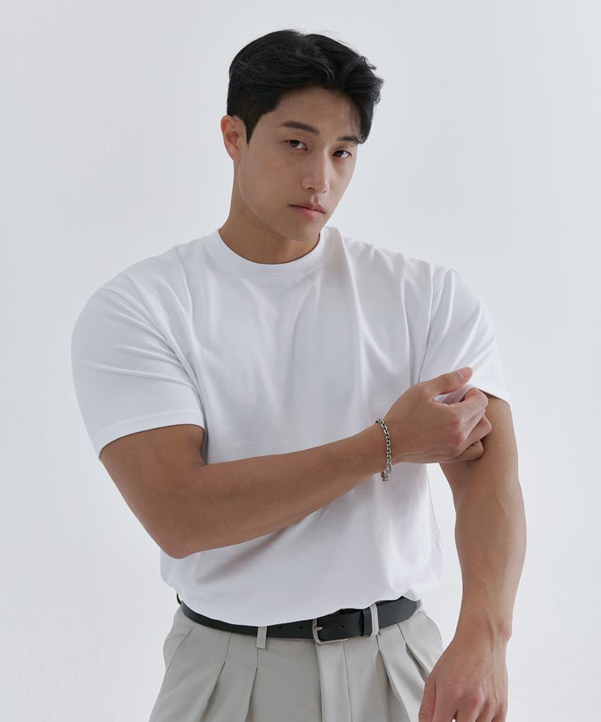 NINEZ Signature Heavy Mesh Muscle Fit T-Shirt (Type A)