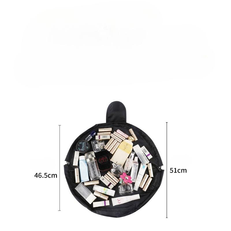 Women Drawstring Cosmetic Bag Travel Storage Makeup Bag Organizer Female Make Up Pouch Portable Waterproof Toiletry Beauty Case