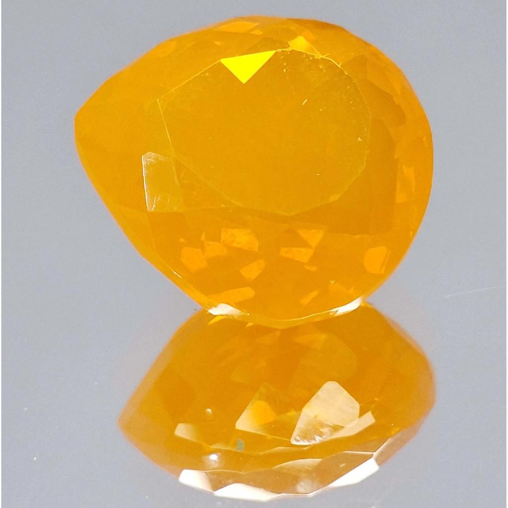 Pear Cut Natural Orange Welo Opal 58-60 Ct Fabulous Certified Loose Gemstone
